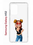 Чехол-накладка Samsung Galaxy A52 Kruche Print Smiling