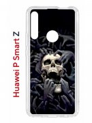 Чехол-накладка Huawei P Smart Z/Y9 Prime 2019/Honor 9X Kruche Print Skull Hands
