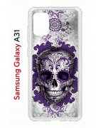 Чехол-накладка Samsung Galaxy A31 Kruche Print Sugar Skull