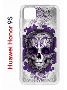 Чехол-накладка Huawei Honor 9S/Y5p 2020 Kruche Print Sugar Skull