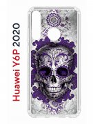 Чехол-накладка Huawei Y6p 2020 Kruche Print Sugar Skull