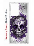 Чехол-накладка Samsung Galaxy Note 20 Ultra Kruche Print Sugar Skull