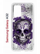 Чехол-накладка Samsung Galaxy A32 (598888) Kruche PRINT Sugar Skull