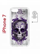 Чехол-накладка Apple iPhone 7 (598896) Kruche PRINT Sugar Skull