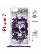 Чехол-накладка Apple iPhone 7 (598922) Kruche PRINT Sugar Skull