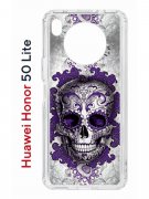 Чехол-накладка Huawei Nova 8i (610636) Kruche PRINT Sugar Skull