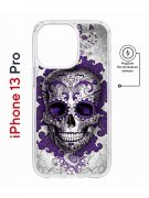 Чехол-накладка iPhone 13 Pro Kruche Magnet Print Sugar Skull
