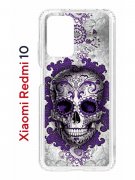 Чехол-накладка Xiaomi Redmi 10 (612846) Kruche PRINT Sugar Skull