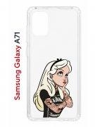 Чехол-накладка Samsung Galaxy A71 Kruche Print Tattoo Girl