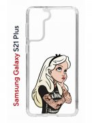 Чехол-накладка Samsung Galaxy S21 Plus (594681) Kruche PRINT Tattoo Girl