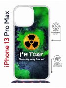 Чехол-накладка iPhone 13 Pro Max Kruche Magrope Print Toxic