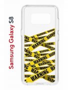 Чехол-накладка Samsung Galaxy S8 Kruche Print Warning