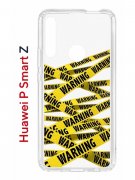 Чехол-накладка Huawei P Smart Z/Y9 Prime 2019/Honor 9X Kruche Print Warning