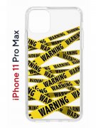 Чехол-накладка iPhone 11 Pro Max Kruche Print Warning