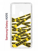 Чехол-накладка Samsung Galaxy A20S (588937) Kruche PRINT Warning