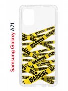 Чехол-накладка Samsung Galaxy A71 Kruche Print Warning