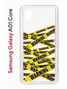 Чехол-накладка Samsung Galaxy A01 Core (593952) Kruche PRINT Warning