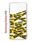 Чехол-накладка Samsung Galaxy A12/M12 Kruche Print Warning