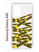 Чехол-накладка Samsung Galaxy A32 (598888) Kruche PRINT Warning