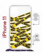 Чехол-накладка iPhone 11 Kruche Magrope Print Warning