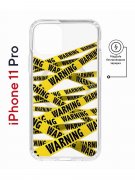 Чехол-накладка Apple iPhone 11 Pro (598891) Kruche PRINT Warning