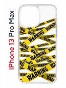 Чехол-накладка iPhone 13 Pro Max Kruche Print Warning