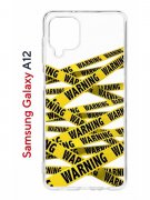 Чехол-накладка Samsung Galaxy A12 (608589) Kruche PRINT Warning