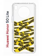 Чехол-накладка Huawei Nova 8i (610636) Kruche PRINT Warning