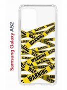 Чехол-накладка Samsung Galaxy A52 Kruche Print Warning
