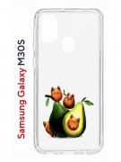Чехол-накладка Samsung Galaxy M30S/M21 Kruche Print Авокотики