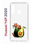 Чехол-накладка Huawei Y6p 2020 Kruche Print Авокотики