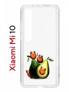 Чехол-накладка Xiaomi Mi 10 Kruche Print Авокотики