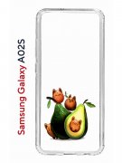 Чехол-накладка Samsung Galaxy A02s (594636) Kruche PRINT Авокотики