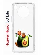 Чехол-накладка Huawei Nova 8i (610636) Kruche PRINT Авокотики