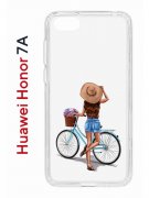 Чехол-накладка Huawei Honor 7A/Y5 2018/Y5 Prime 2018 Kruche Print Велосипедная прогулка