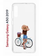 Чехол-накладка Samsung Galaxy A50 2019/A50S 2019/A30S 2019 Kruche Print Велосипедная прогулка