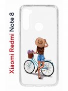 Чехол-накладка Xiaomi Redmi Note 8 Kruche Print Велосипедная прогулка