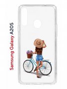 Чехол-накладка Samsung Galaxy A20S (588937) Kruche PRINT Велосипедная прогулка