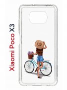 Чехол-накладка Xiaomi Poco X3 Kruche Print Велосипедная прогулка