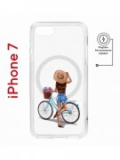 Чехол-накладка Apple iPhone 7 (598896) Kruche PRINT Велосипедная прогулка