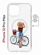 Чехол-накладка Apple iPhone 12 Pro Max (598885) Kruche PRINT Велосипедная прогулка