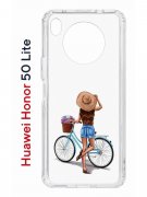 Чехол-накладка Huawei Nova 8i (610636) Kruche PRINT Велосипедная прогулка