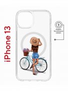 Чехол-накладка Apple iPhone 13 (610627) Kruche PRINT Велосипедная прогулка