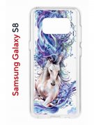 Чехол-накладка Samsung Galaxy S8 Kruche Print Грация