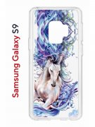 Чехол-накладка Samsung Galaxy S9 Kruche Print Грация