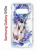 Чехол-накладка Samsung Galaxy S10e Kruche Print Грация