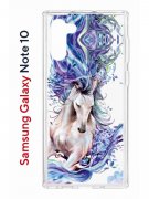 Чехол-накладка Samsung Galaxy Note 10 Kruche Print Грация