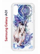 Чехол-накладка Samsung Galaxy A01/A015 Kruche Print Грация