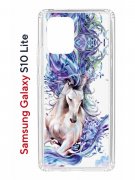Чехол-накладка Samsung Galaxy S10 Lite Kruche Print Грация