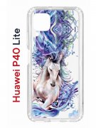 Чехол-накладка Huawei P40 Lite Kruche Print Грация